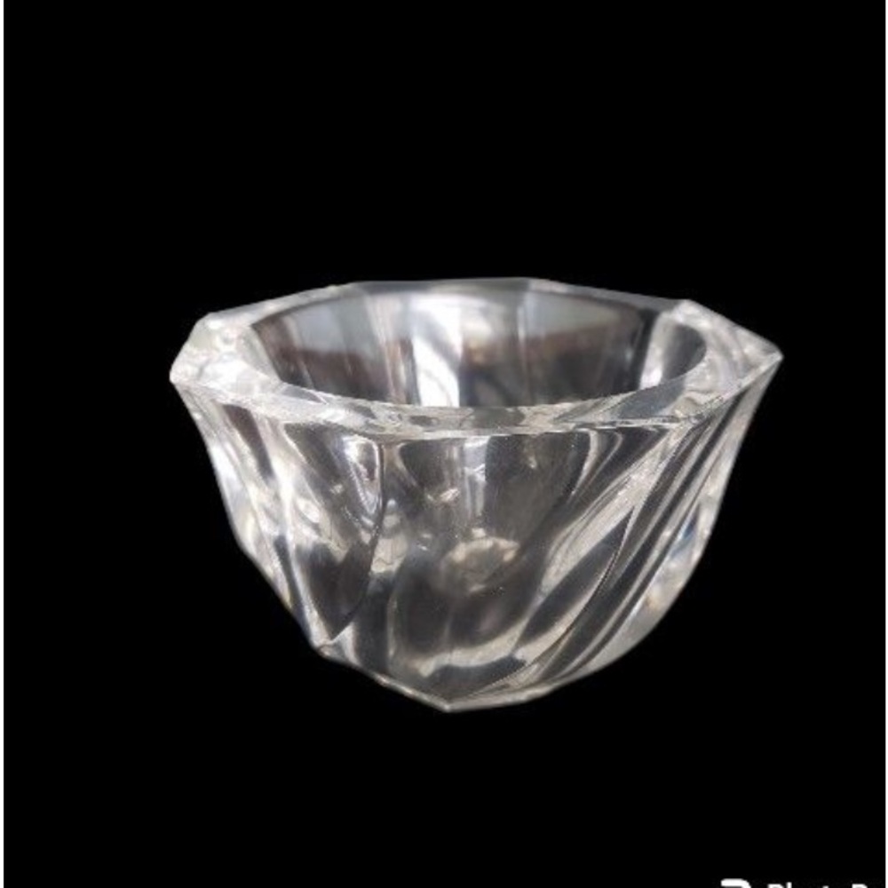 ORREFORS Crystal Swirl BOWL Sweden Residence Signed
